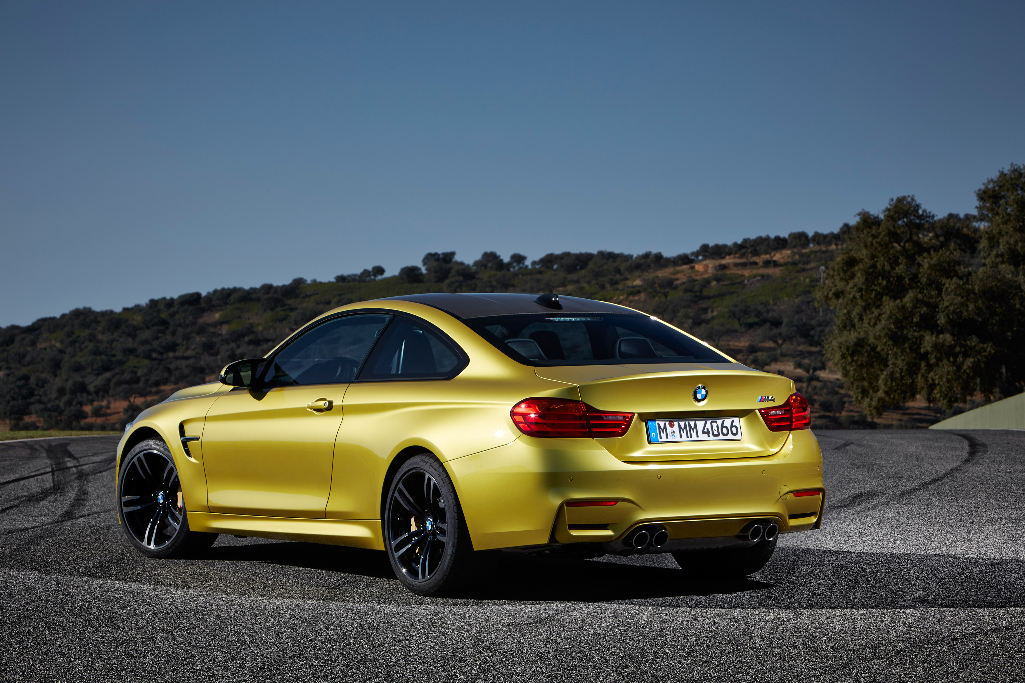 BMW F82 M4 rear three-quarter